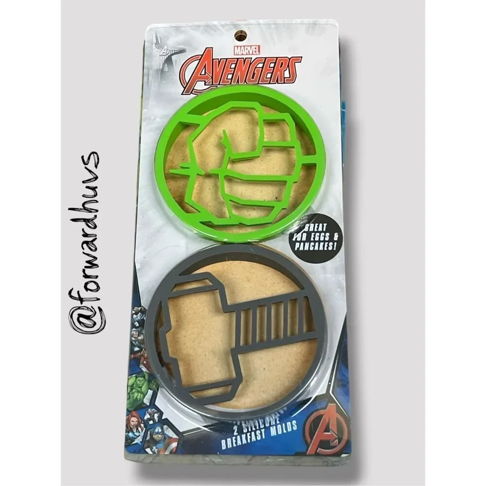 Marvel Avengers Silicone Breakfast Molds – Hulk Fist & Thor’s Hammer – 2 Pack
